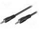 Kábel  Jack 3,5mm vidlica,z oboch strán  2,5m