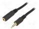 Kábel  Jack 3,5mm 3pin zásuvka,Jack 3,5mm 3pin zástrčka  5m