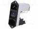 Konektor  napájacie AC  zásuvka  vidlica  10A  250VAC  IEC 60320