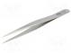 Pinzeta  110mm  Hroty  úzke  Tvar konc.hrotov  špicaté