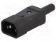 Konektor  napájacie AC  zástrčka  vidlica  10A  IEC 60320  C14 (E)