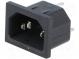 Konektor  napájacie AC  zásuvka  vidlica  10A  250VAC  IEC 60320