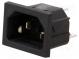 Konektor  napájacie AC  zásuvka  vidlica  10A  250VAC  IEC 60320