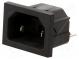 Konektor  napájacie AC  zásuvka  vidlica  10A  250VAC  IEC 60320