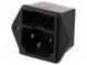 Konektor  napájacie AC  zásuvka  vidlica  10A  250VAC  IEC 60320