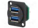 Zásuvka  USB A  kolíková lišta  dvojité  V  USB 3.0  Raster  1,27mm