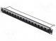 Patch panel  XLR  zásuvka  RACK  priskrutkovaním  Závit  M3