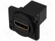 Spojka  HDMI zásuvka,z oboch strán  tienené  Puzd  štandard XLR