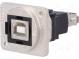 Spojka  USB A zásuvka,USB B zásuvka  FT  V  USB 2.0  kov  19x24mm