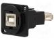 Spojka  USB A zásuvka,USB B zásuvka  FT  V  USB 2.0  kov  19x24mm