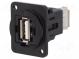 Spojka  USB A zásuvka,z oboch strán  FT  V  USB 2.0  kov  19x24mm