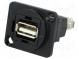Spojka  USB A zásuvka,z oboch strán  FT  V  USB 2.0  kov  19x24mm