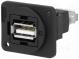 Spojka  USB A zásuvka,z oboch strán  FT  V  USB 2.0  plast