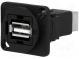 Spojka  USB A zásuvka,USB B zásuvka  FT  V  USB 2.0  plast