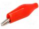 Krokosvorka  60VDC  Kapacita rukoväte  max.6mm  červený