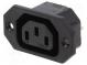 Konektor  napájacie AC  zásuvka  zásuvka  10A  250VAC  IEC 60320