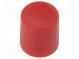 Gombík  posuvný gombík  Farba  červený  Ø8,2x8,9mm  Mat  nylon