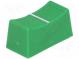 Gombík  posuvný gombík  Farba  zelený  23x11x11mm  Mat  plast