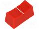Gombík  posuvný gombík  Farba  červený  23x11x11mm  Mat  plast