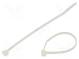 Cable tie  L  100mm  W  2.5mm  polyamide  89N  natural  Ømax  13mm