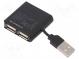 Hub USB  USB 2.0  PnP a hot-plug  čierna  Počet portov  4  480Mbps