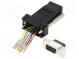 Prechod  adaptér  RJ45 zásuvka,D-Sub 9pin samica