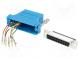 Prechod  adaptér  RJ45 zásuvka,D-Sub 25pin samica  modrý