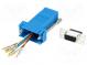 Prechod  adaptér  RJ45 zásuvka,D-Sub 9pin samica  modrý