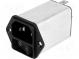 Konektor  napájacie AC  zásuvka  vidlica  10A  250VAC  IEC 60320
