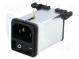 Konektor  napájacie AC  zásuvka  vidlica  4A  250VAC  IEC 60320
