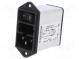 Konektor  napájacie AC  zásuvka  vidlica  1A  250VAC  IEC 60320