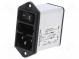Konektor  napájacie AC  zásuvka  vidlica  2A  250VAC  IEC 60320