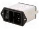 Konektor  napájacie AC  zásuvka  vidlica  2A  250VAC  IEC 60320