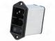 Konektor  napájacie AC  zásuvka  vidlica  8A  250VAC  IEC 60320
