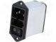 Konektor  napájacie AC  zásuvka  vidlica  8A  250VAC  IEC 60320