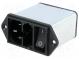 Konektor  napájacie AC  zásuvka  vidlica  10A  250VAC  IEC 60320