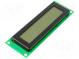 Displej  LCD  alfanumerický  STN Positive  20x2  LED  Znak 5,55mm