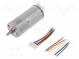 Motor  DC  s kodérom,s prevodovkou  6VDC  2,7A  Os  zárez D  L  8mm