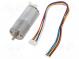 Motor  DC  s kodérom,s prevodovkou  6VDC  3,2A  Os  zárez D  L  8mm