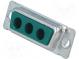 Špeciálne D-Sub  PIN  3(3+0)  zástrčka  zásuvka  na kábel  33,3mm