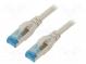 Patch cord  SF/UTP  5e  lanko  Cu  PVC  sivá  1m  26AWG