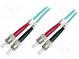 Optický kábel patchcord  OM3  ST/UPC,z oboch strán  2m  LSZH