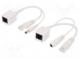 Sada pasívnych káblov PoE  napájanie cez ethernet (PoE)  biela
