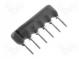 Odporová sieť  X  220Ω  Poč.rezistorov 5  THT  0,125W  ±2%  100V