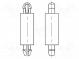 Rozperka PCB  polyamid 66  Dĺ  7mm  zacvaknutie/zacvaknutie