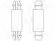 Rozperka PCB  polyamid 66  Dĺ  34,9mm  zacvaknutie/zacvaknutie