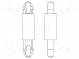 Rozperka PCB  polyamid 66  Dĺ  4mm  zacvaknutie/zacvaknutie