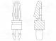 Rozperka PCB  polyamid 66  Dĺ  15,9mm  zacvaknutie/zacvaknutie