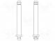 Rozperka PCB  polyamid 66  Dĺ  25,4mm  zacvaknutie/zacvaknutie