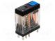 Relé  elektromagnetické  DPDT  Ucievky 24VDC  5A/250VAC  5A/30VDC